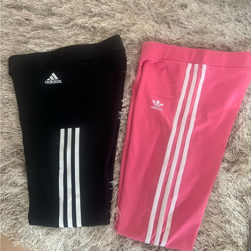 2 pairs women’s adidas leggings - XS